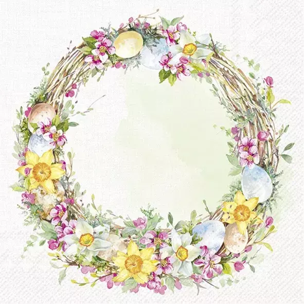 Ihr Happy easter wreath kaffe