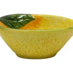 BC Skål sitron gul keramikk 12x7,5x4,5cm