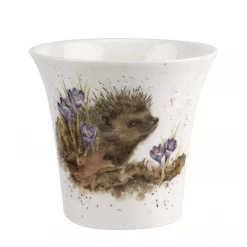 Wrendale Blomster/UrtepottE 10cm (Hedgehog)