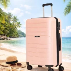 BHC Koffert PALMA 67 cm peach