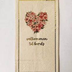 Trend buffet serviett Blomsterhjerte