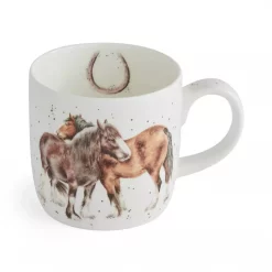 WRENDALE Side by side mug (horses)