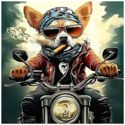 BØRSCOMPAGNIET Rev biker 60x60cm