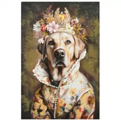 BØRSCOMPAGNIET Hund m/ krone 60x90cm