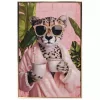 BØRSCOMPAGNIET leopard rosa 40x60 cm