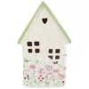 BC Lyshus telys hvit m/grønt tak 13x10x22cm