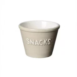 Bruka Design Snackskål ,havre med hvit tekst