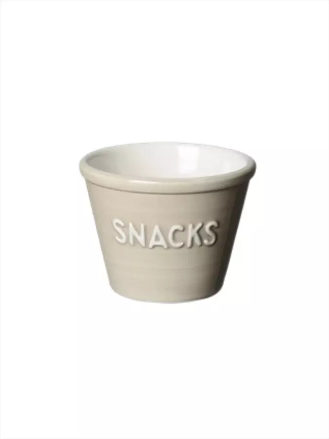 Bruka Design Snackskål ,havre med hvit tekst