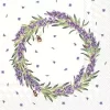 Ihr Serviett 33x33,LAVENDER WREATH