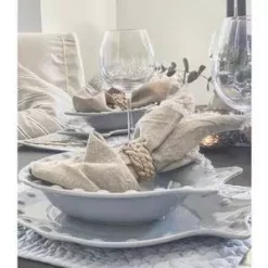 Mille Moi Fiskeservise FISK Stort Serveringsfat lysblå