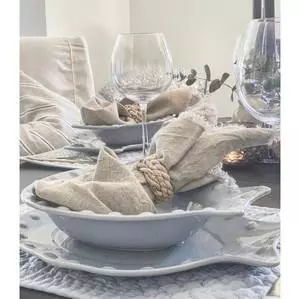Mille Moi Fiskeservise FISK Stort Serveringsfat lysblå