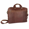 HOUSE OF SAJACO Briefcase 16"-Cognac