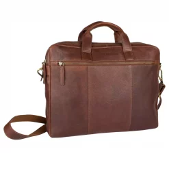 HOUSE OF SAJACO Briefcase 16"-Cognac