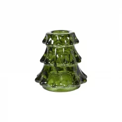 Speedtsberg Lysestake i glass D8x8 cm grønn