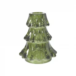 Speedtsberg Lysestake i glass 9x11 cm grønn
