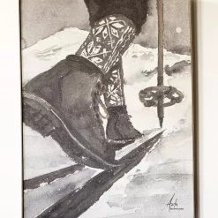TREND Bilde med ramme Anita 60×80 cm Skisko