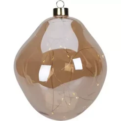 BC Kule Organisk amber glass 15 LED 15cm