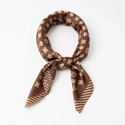 rosenvinge Lite skjerf med LV print - brun
