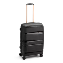 North Pioner OSLO koffert 67 cm black/gold