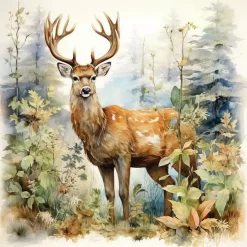 Ambiente kaffe Servietter Deer in the Woods