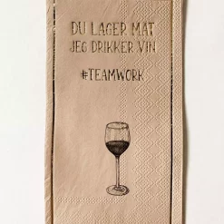 Trend Buffet Servietter «Teamwork»
