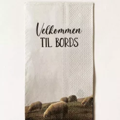 Trend Buffet Servietter «Velkommen til bords» sauer