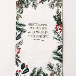 Trend Serviett buffet "en fredelig jul"
