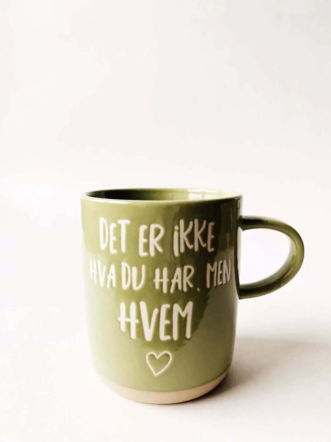 Krus h:9,5 "Det er ikke hva du har ,men hvem "