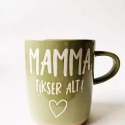 Krus h:9,5cm " Mamma fikser alt"