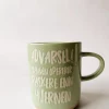 Krus h 9,5 cm "Munn raskere enn hjernen"