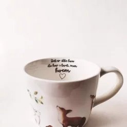 Krus 10x7,5cm "Det er ikke hva du har i livet ,men hvem"