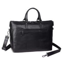 The Monte Weekend bag 16" medium skinn svart