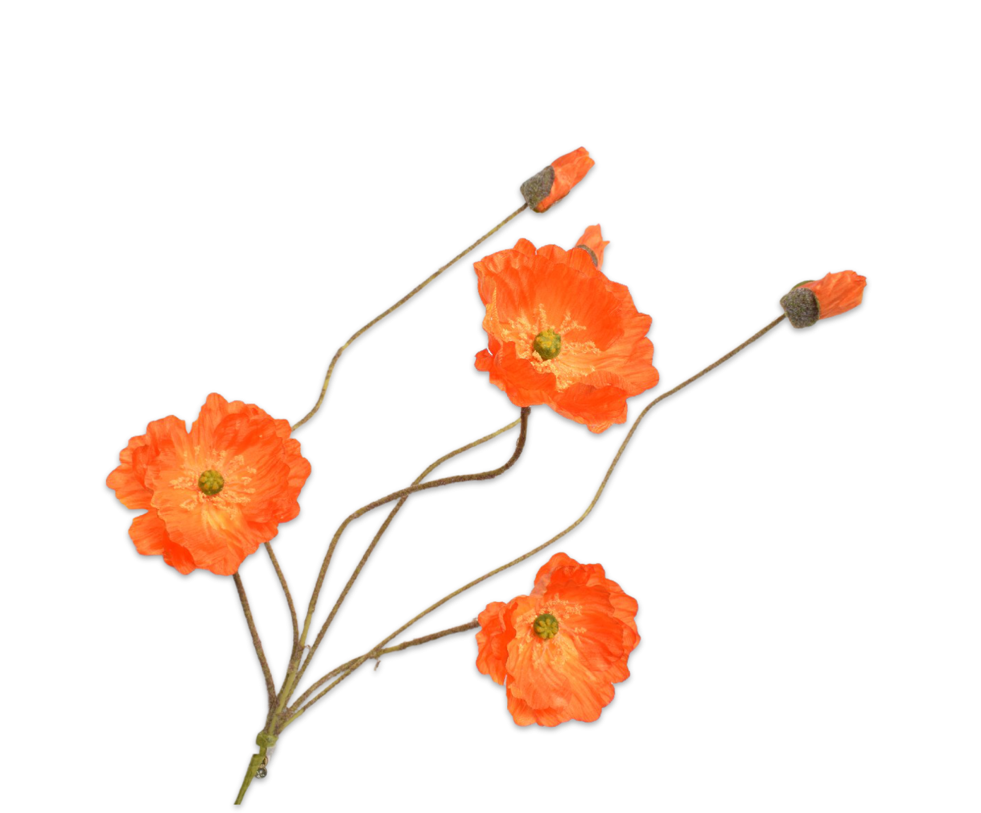 Silk-ka poppy valmue orange 55cm