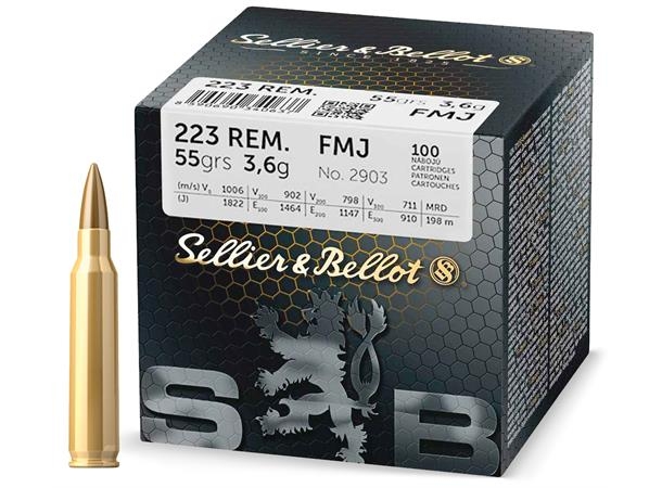 S&B 223 Rem 55grs FMJ (100 pk.)