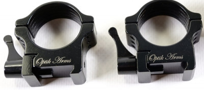 Optik Arms Tactical weaver rings 35mm hurtigutløser