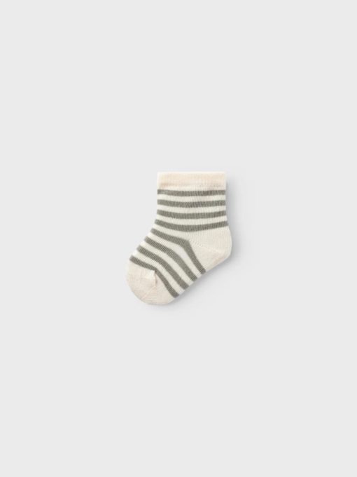 Elove stripe sock, Dried sage