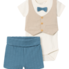Human shorts set, Provincial blue