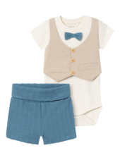 Human shorts set, Provincial blue