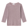 Wang wool LS top, Purple dove