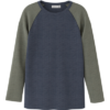 Wang wool LS top, Ombre blue