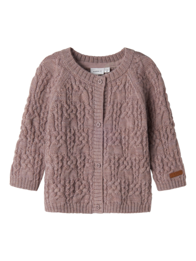 Wrilla wool cardigan, Purple Dove