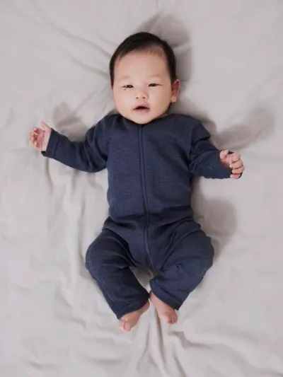 Wang wool nigthsuit, Ombre blue