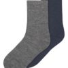 Wak Wool/Bl  2pk, DarkGrey/Blue