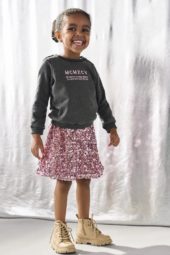 Confidence Sequins skirt, Mauve