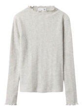 Tulpu ls top, Light Grey Melange