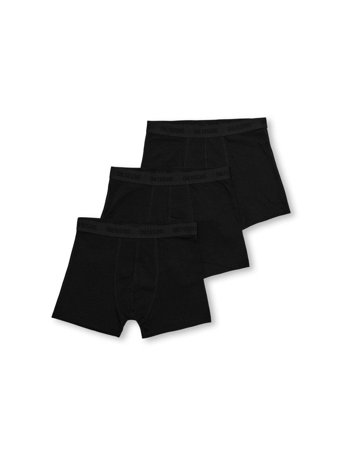 Fitz Solid Boxer 3pk, Black