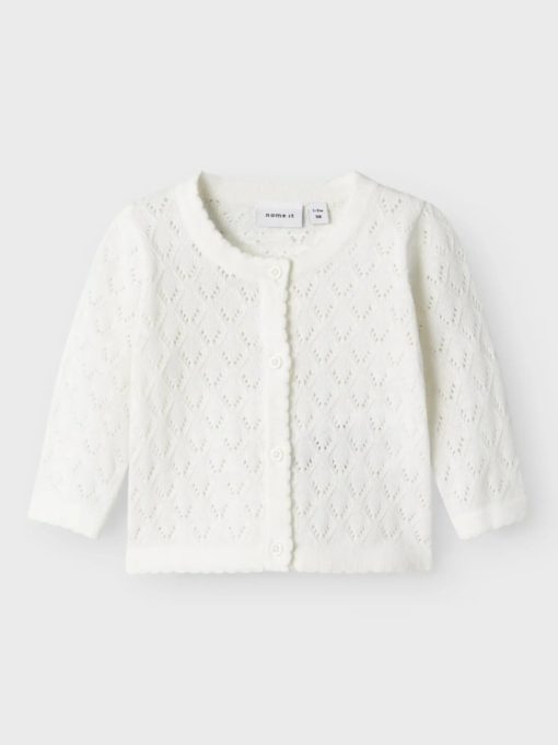 Desina short cardigan, Cloud dancer
