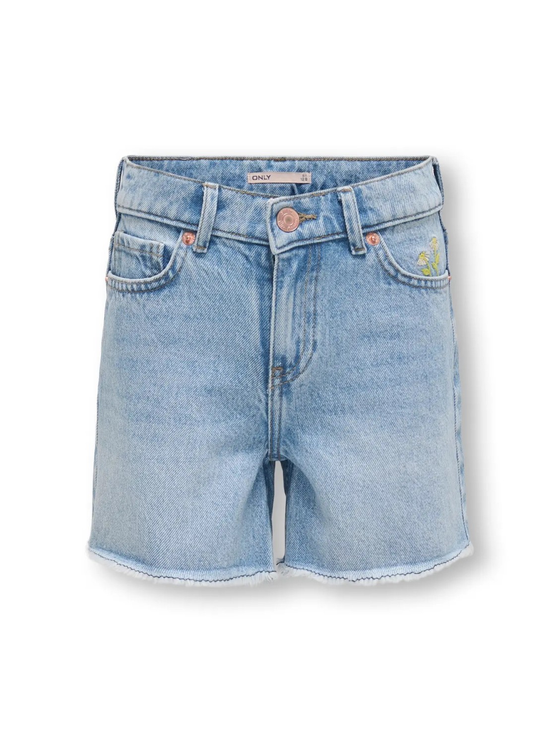 Pacy daisy denim shorts, Light Blue Denim