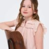 Camille top, Mauve Chalk