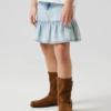 Nynne short dnm skirt, Light Blue Denim
